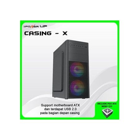 CASING POWERUP AEROMAX X free 2 fan 