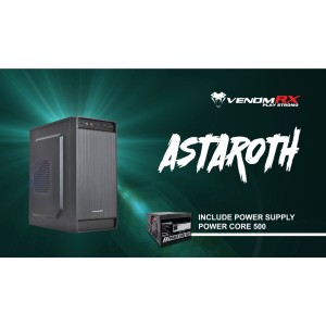 VenomRX Astaroth With PSU Power Core 300W Casing PC Office M-ATX