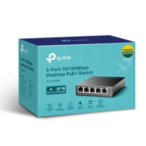 TP- Link TL-SF1005P 5-Port 10/100Mbps Desktop Switch with 4-Port PoE+