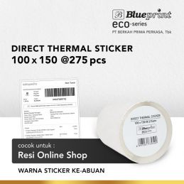 DIRECT THERMAL STICKER 100X150 @300pcs