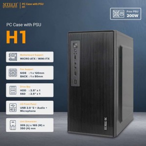 Casing Komputer M-Tech H1 + PSU 200 watt 