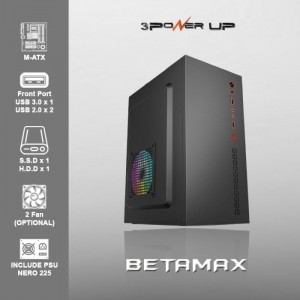 CASE POWER UP BETAMAX WITH PSU NERO 225