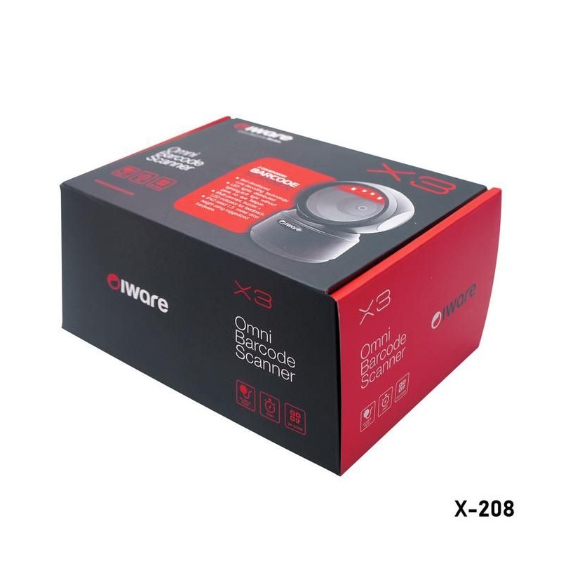 2D OMNI Barcode Scanner Iware X-Series 208 EFAKTUR 2D OMNI Barcode Scanner Iware X-Series 208 EFAKTUR