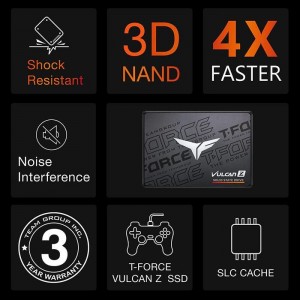 Team Group T-Force Vulcan Z SSD Gaming 2.5” SATA3 – 512GB