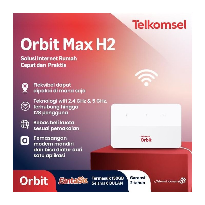 Telkomsel Orbit Max 2 B636 Modem WiFi 4G High Speed LTE Cat 13 Home Router Modem Huawei
