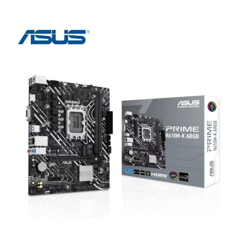 ASUS Motherboard PRIME H610M-K ARGB DDR5 (Intel LGA 1700)