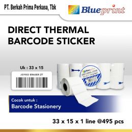 Direct Thermal Sticker / Label Stiker BLUEPRINT 33x15x1 Line